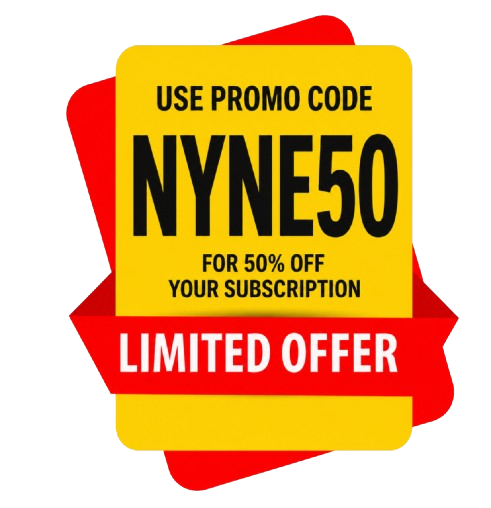 NYNE50 — 50% off forever for the first 100 founding members